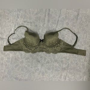 Olive green PINK bra